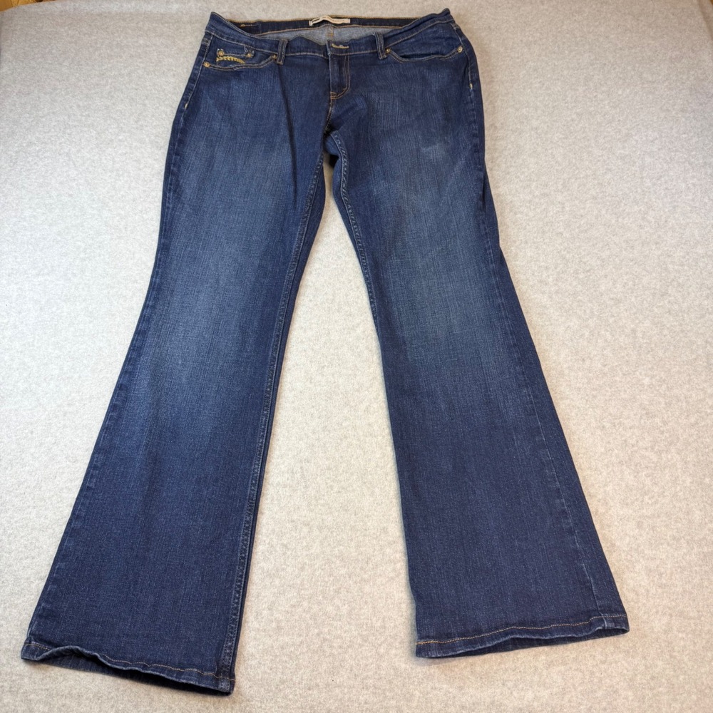 Levis 524 Too Superlow Jeans Womens 34x31 Dark Wash Bootcut Y2K Low Rise Denim